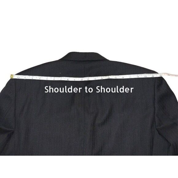 Loro Piana John W. NordstromMen3ButtonBlazer 100% WoolSize 44CHARCOALGREYPINSTIP - Picture 9 of 12